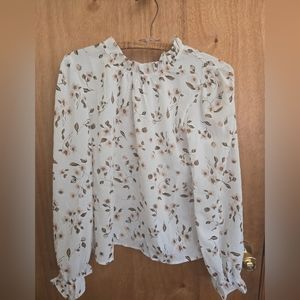 Long Sleeve Floral Blouse